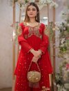 Ssc 680 Heavy Faux Georgette Embroidery Work Plazzo Suits